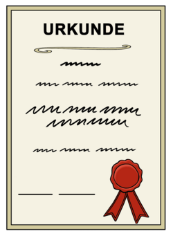 Piktogramm Urkunde
