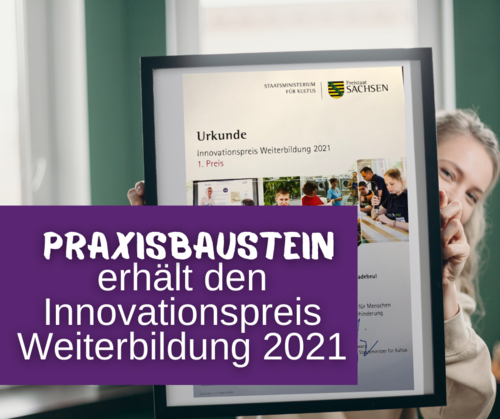 Urkunde Innovationspreis Weiterbildung 2021