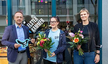 Tobias Schmidt, Emely Bienst und Franka Martin (von links nach rechts)