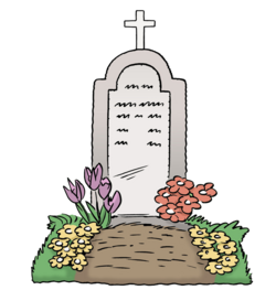 Piktogramm Friedhof